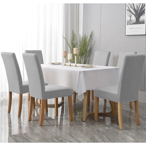 Housse de chaise - velours gris Ruhhy 22979