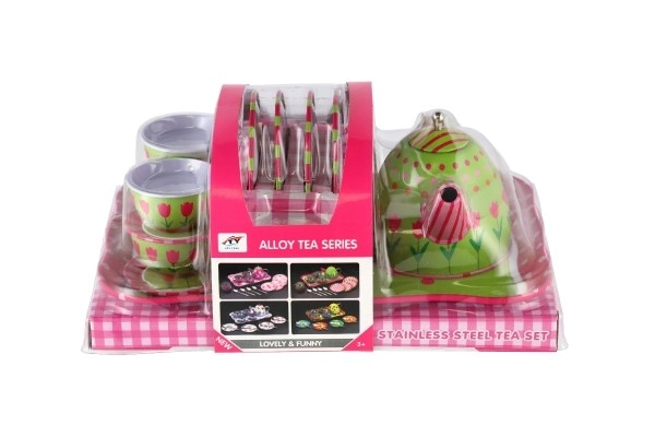 Ensemble de vaisselle en fer-blanc pour thé 14 pcs
