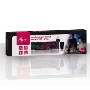 Clavier rétroéclairé et souris AK-50