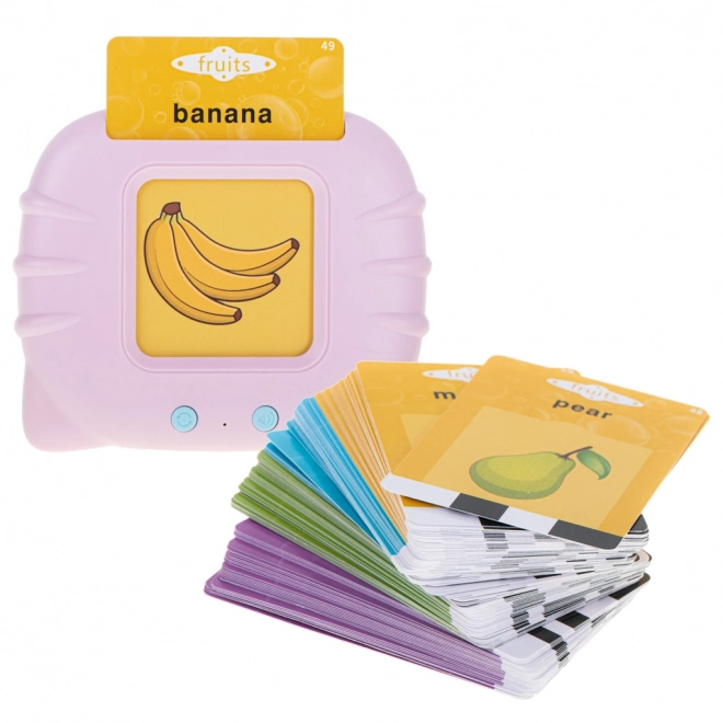 Lecteur éducatif rose pour cartes pour l'étude des mots anglais