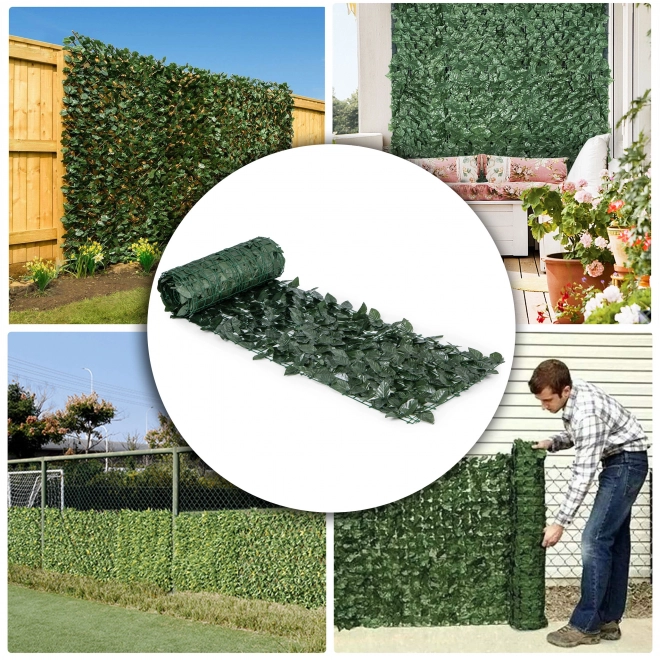 Clôture de lierre artificiel pour balcon et couverture