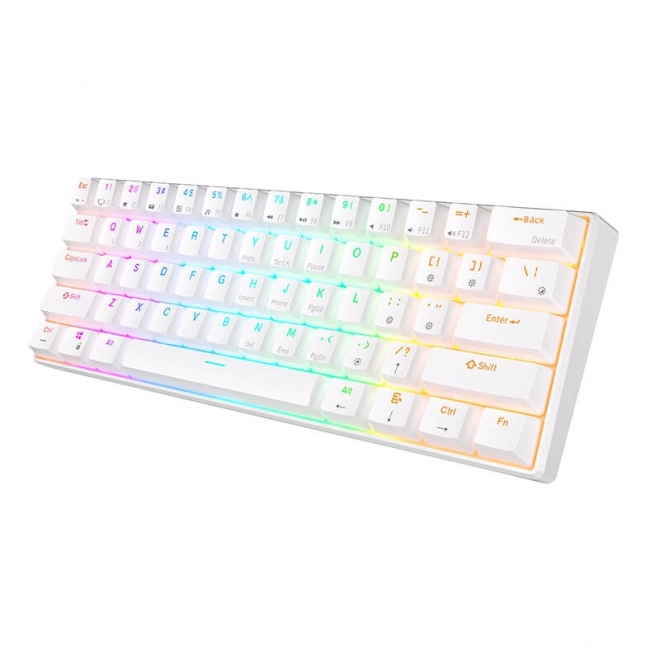Clavier mécanique Royal Kludge RK61 RGB blanc