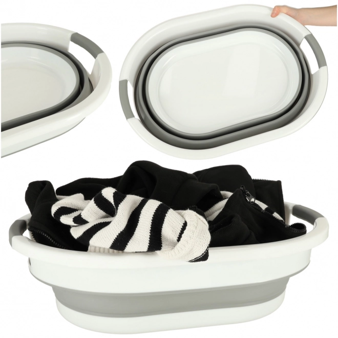 Panier à linge pliant en silicone 25 l