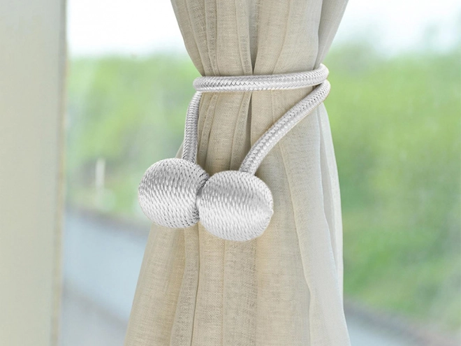 Clips magnétiques décoratifs pour rideaux