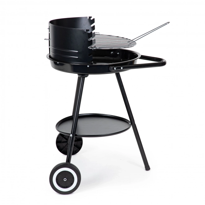 Gril de jardin rond avec hauteur de grille réglable