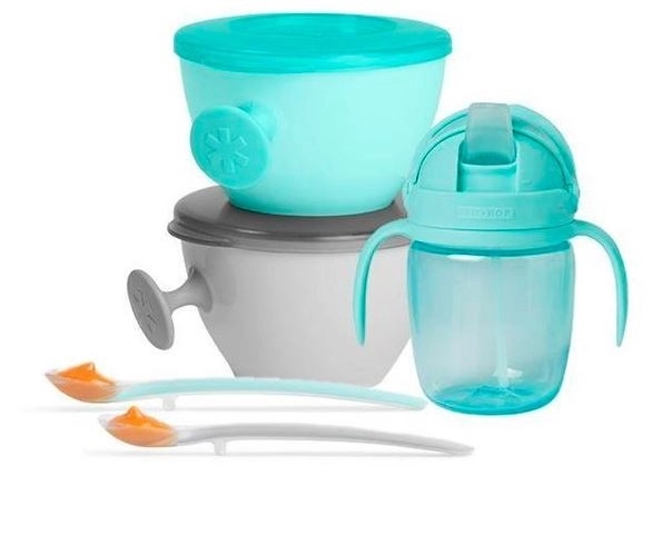 Ensemble de nourriture Easy-Feed Teal/Grey
