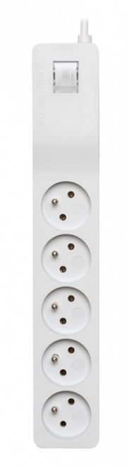 Protection surtension avec 5 prises et interrupteur