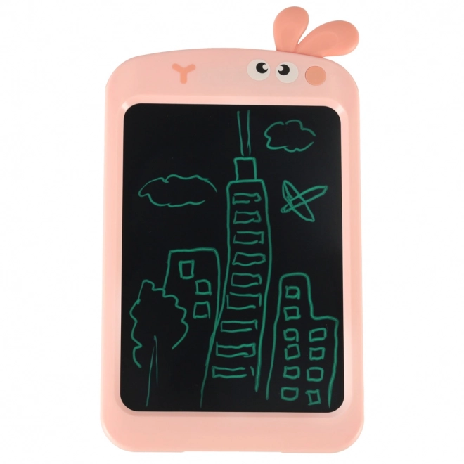Tablette de dessin avec lapin 8,5' rose