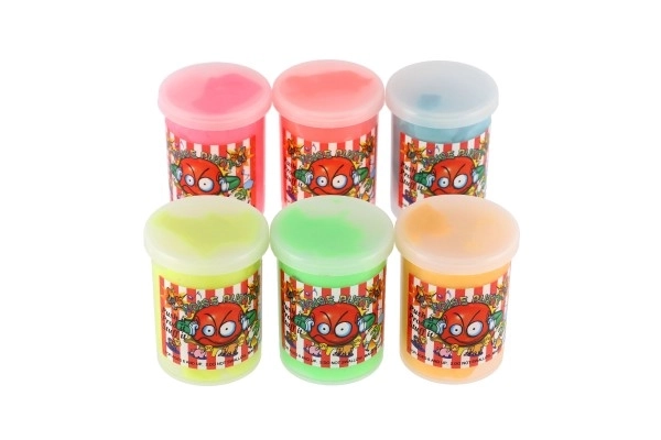 Slime - substance 80g qui pète 6x5cm mélange de types 6 couleurs 24pcs en boîte