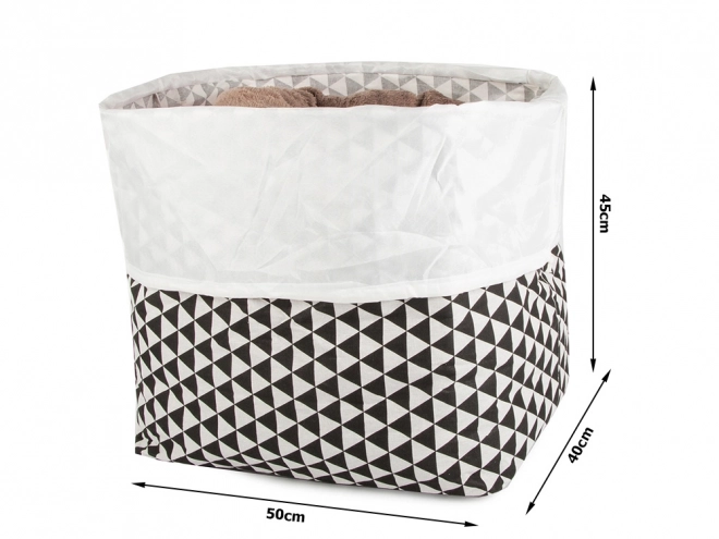 Panier à linge et jouets pliable et refermable