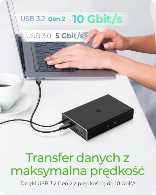 Boîtier RAID externe IB-RD2253-C31 pour HDD SATA 2,5 sur USB 3.2 Gen 2, RAID 0,1, UNI, LARGE