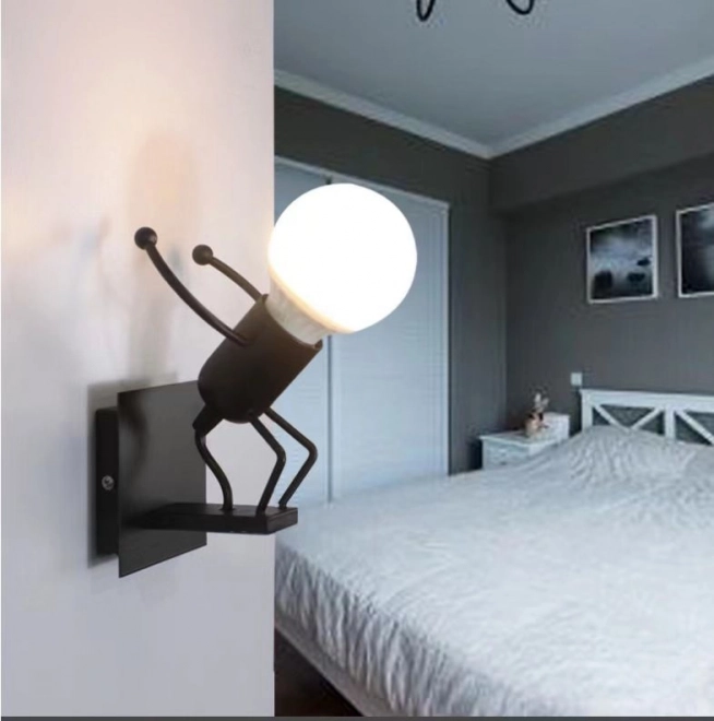 Lampe murale Loft noire