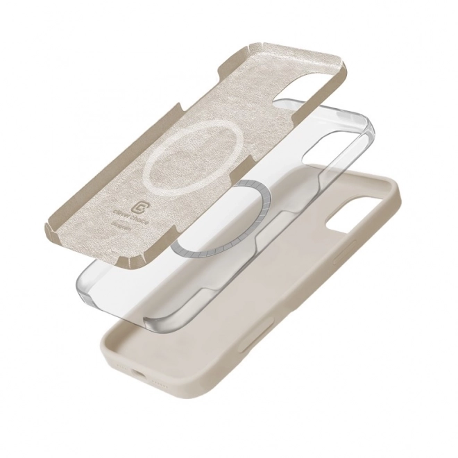 Coque de protection Color Cover Magnetic pour iPhone 16 Pro Max MagSafe sable beige