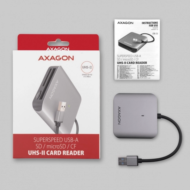 Lecteur de cartes Axagon CRE-S3 USB 3.2 Gen 1
