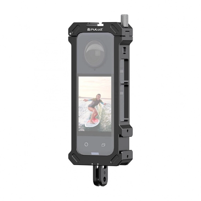 Coque de protection en métal PULUZ avec adaptateur pour trépied pour Insta360 X4