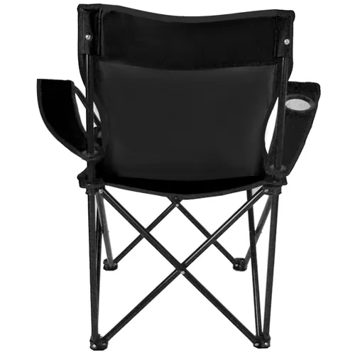 Chaise / Fauteuil pliant de pêche / camping - noir