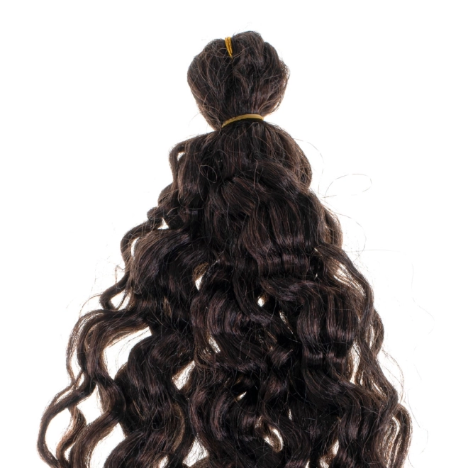 Cheveux synthétiques brun foncé