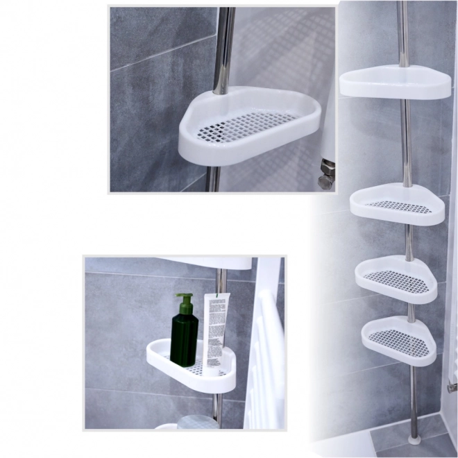 Étagère de douche d'angle télescopique