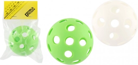 Balle de floorball en plastique 7 cm, assortiment de couleurs