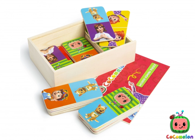Puzzle de dominos en bois CoComelon