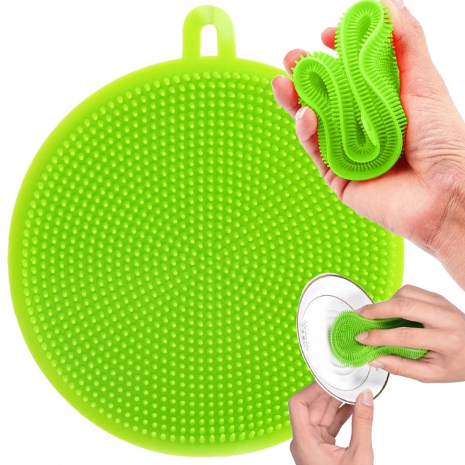 Éponge en silicone pour récurer la vaisselle et les légumes