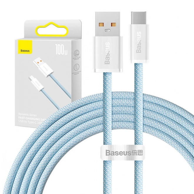 Câble USB vers USB-C Baseus Dynamic Series 100W 2 m bleu
