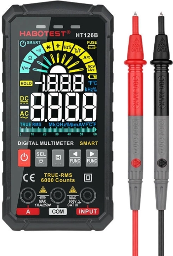 Mesure précise true‑RMS et mode SMART