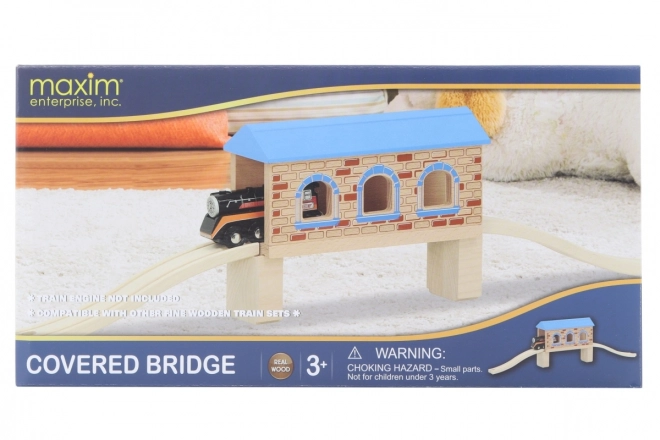 Tunnel de pont en bois pour enfants