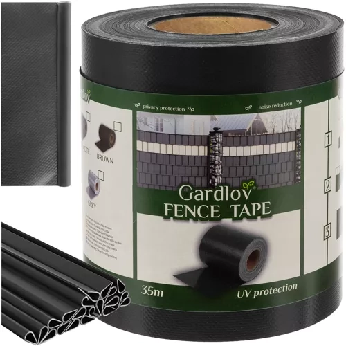 Bande de clôture 19cmx35m 630g/m2 anthracite 23703