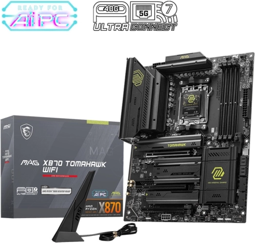 MSI MAG X870 Tomahawk WiFi – carte mère ATX pour AMD AM5 avec DDR5