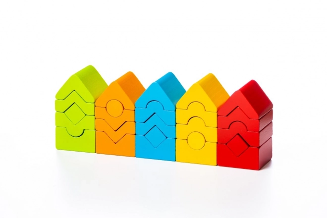 CUBIKA 15016 Ensemble de 5 tours LD-13 - puzzle en bois 25 pièces