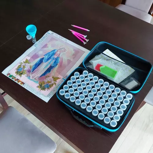 Grande trousse d'accessoires pour peinture au diamant