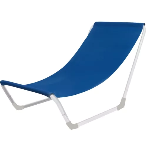 Chaise longue pliante de camping bleue - Malatec