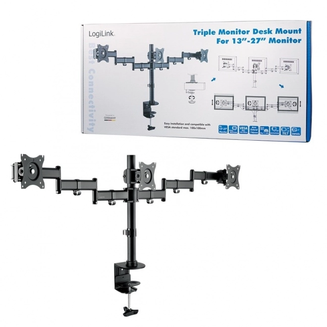 Support pour trois moniteurs LogiLink