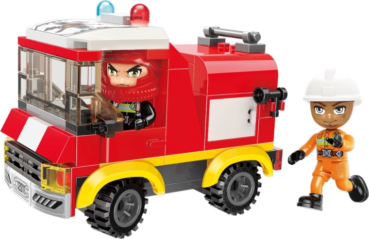 Construis et fonce: camion-citerne de pompiers réaliste