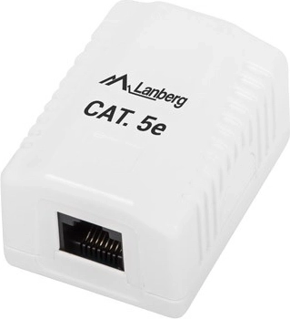 Prise réseau murale Lanberg RJ45 Cat 5E blanche