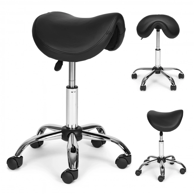 Tabouret cosmétique ergonomique avec hauteur réglable