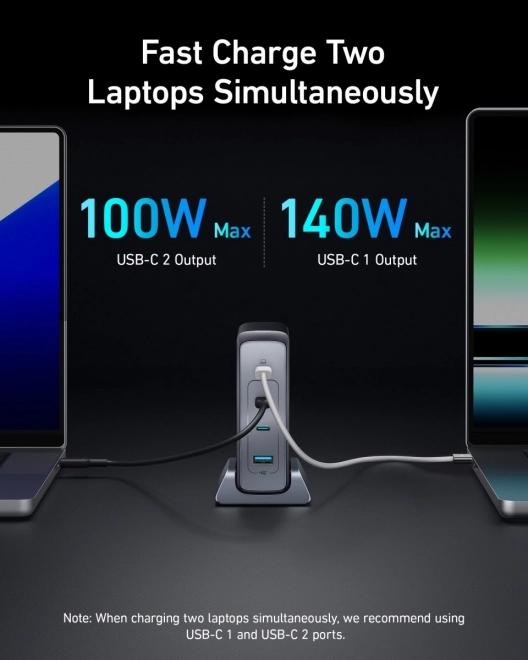 Chargeur mural Anker GaNPrime 240W USB-C x3 USB-A x1