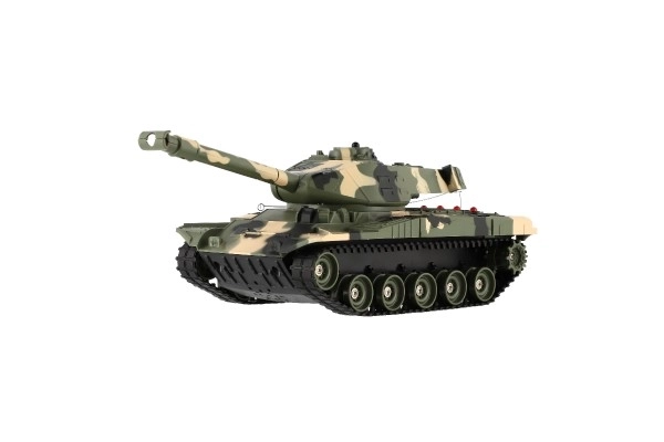 Tank RC en plastique 27cm 27MHz avec batterie+pack rechargeable avec son dans boîte 37x17x19cm