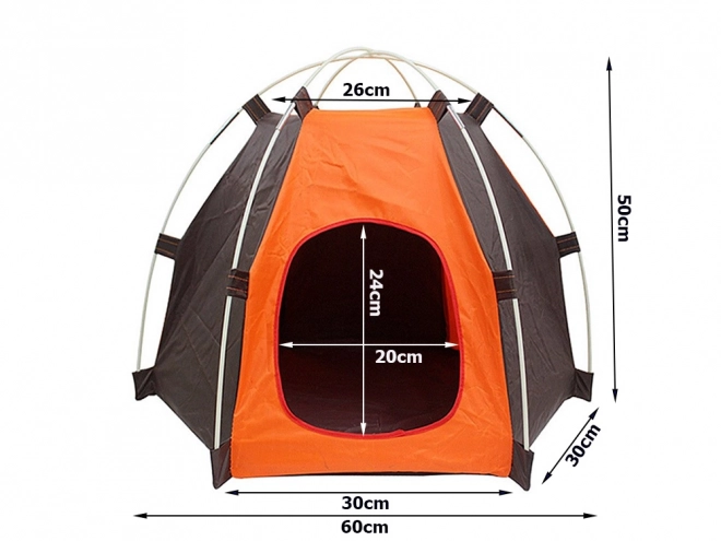 Tente pliable imperméable pour chiens