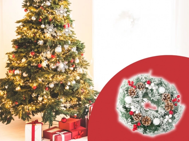 Couronne de Noël décoration de Noël décoration porte fenêtre