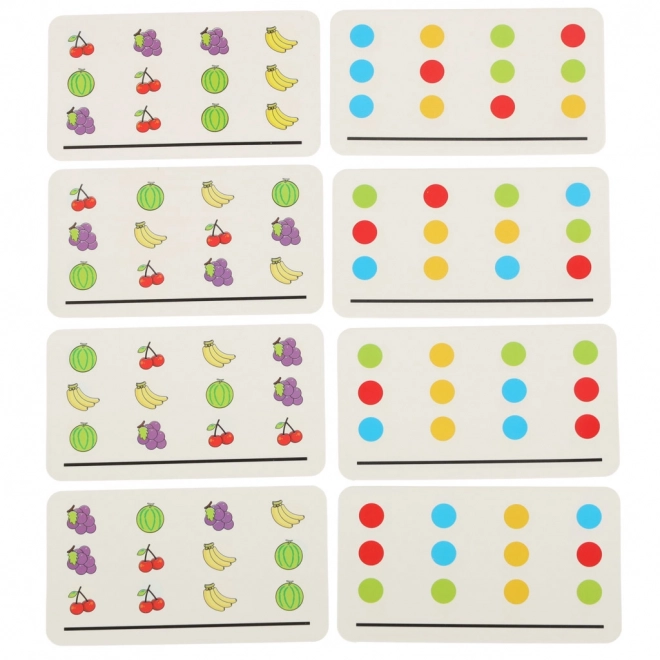 Jouet éducatif en bois Montessori - Association des couleurs des fruits