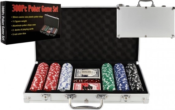 Set de poker dans mallette en aluminium - 300 pièces