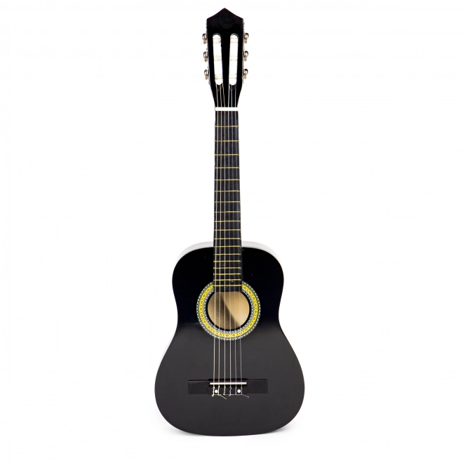 Grande guitare en bois pour enfants 6 cordes ECOTOYS – Noir