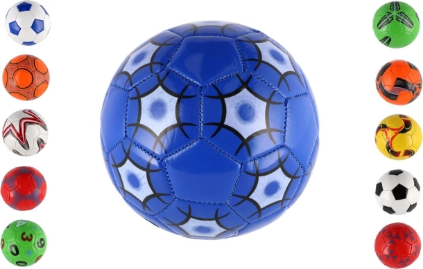 Ballon de football junior 15 cm – cousu, en cuir synthétique, assortiment de couleurs