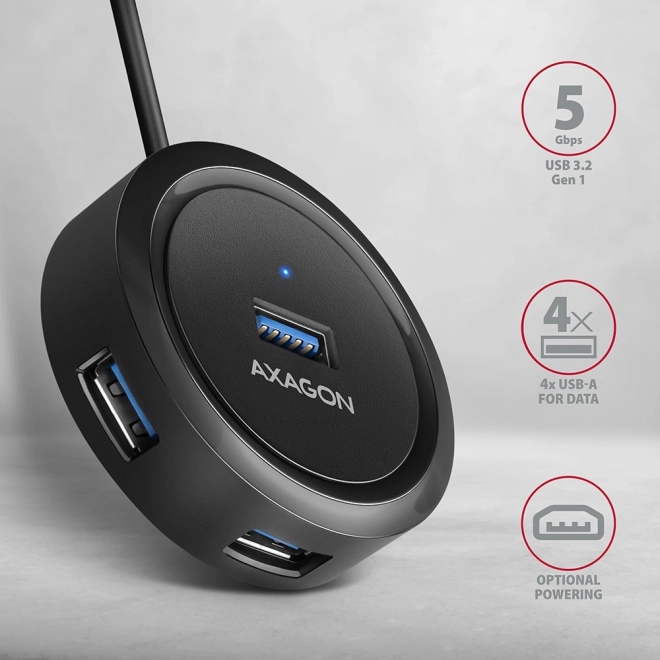 Hub USB 4 ports USB 3.2 Gen 1 rond