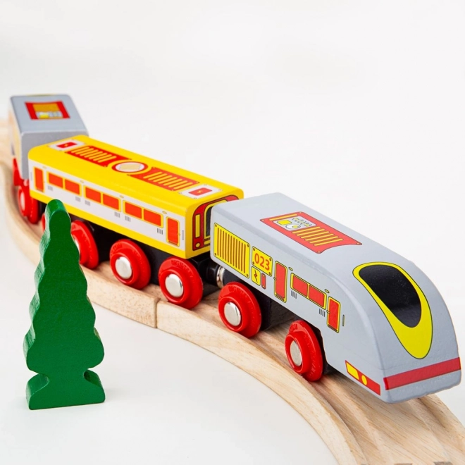 Bigjigs Rail Eurostar Rapide + 3 rails