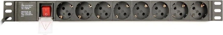 Huit prises Schuko en 1U