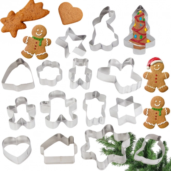 Emporte-pièces de Noël pour pain d’épices, 15 pcs