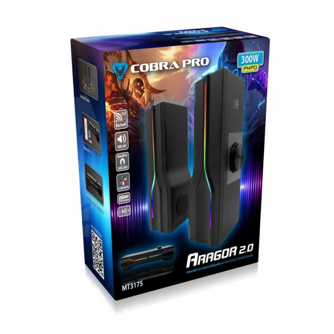 Barre de son de jeu Bluetooth Cobra Pro Aragor 2.0